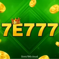 7E777 Game Logo shows cards and slot games